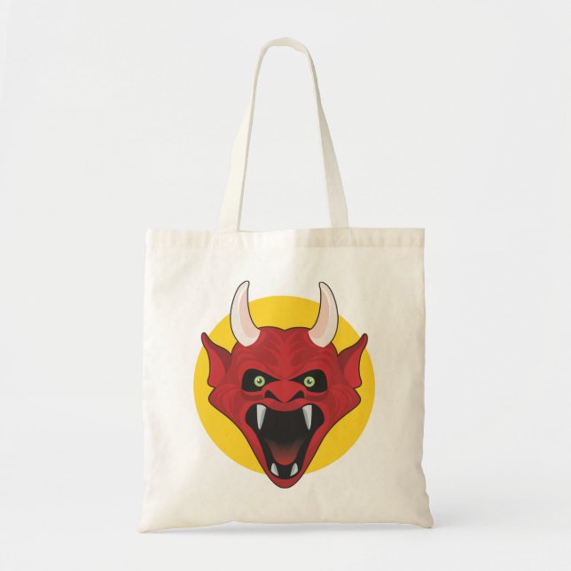 Red Demon Tote Bag (Front)