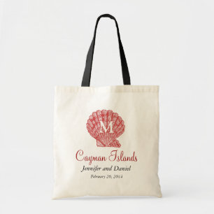 Red Destination Wedding Tote Bags Caribbean