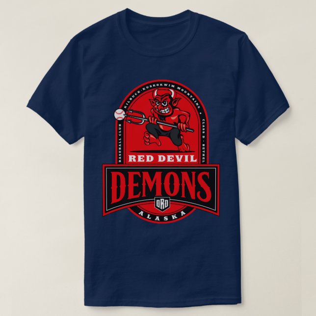 Red Devil Alaska Demons T-Shirt (Design Front)