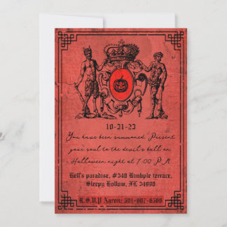 Red Devil Halloween Invitation