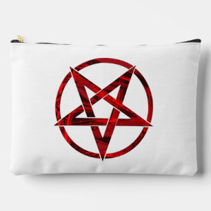 Red Devil Pentagram Accessory Pouch