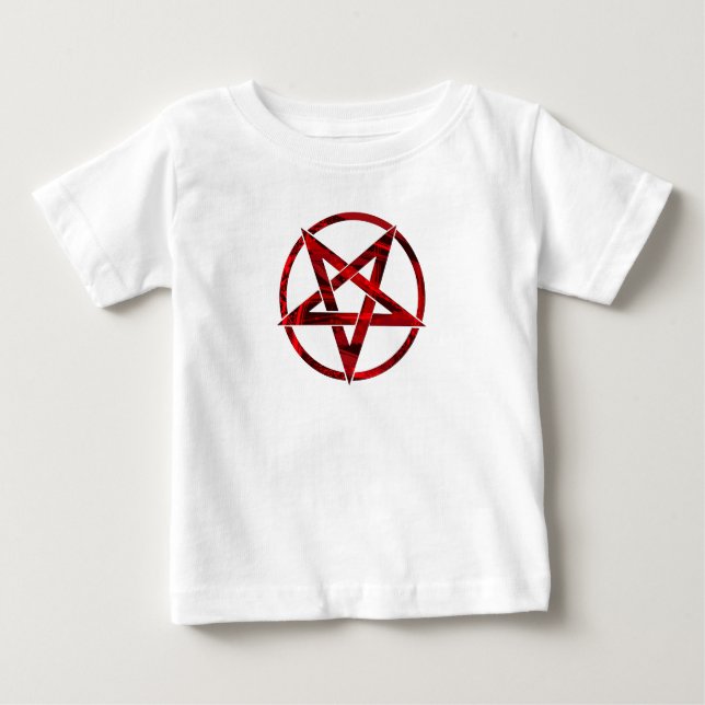 Red Devil Pentagram Baby T-Shirt (Front)
