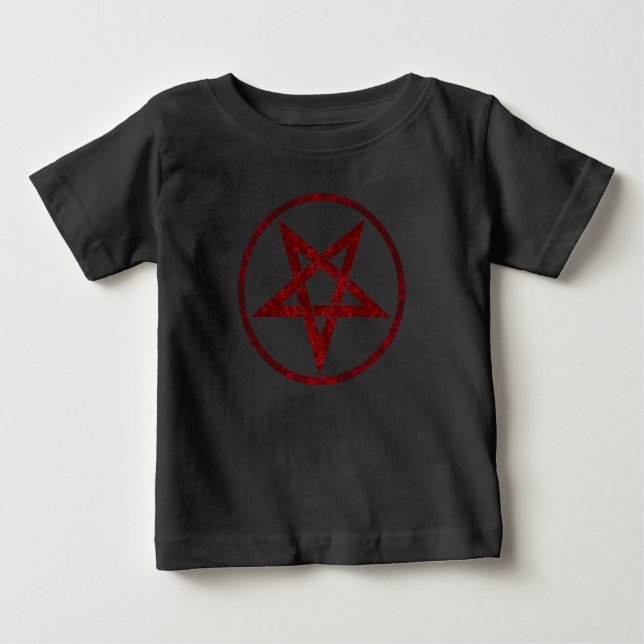 Red Devil Pentagram Baby T-Shirt (Front)
