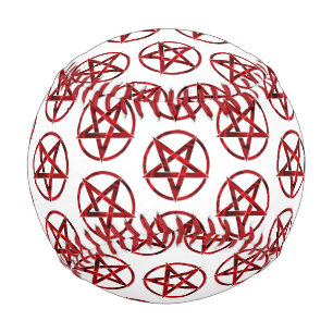 Red Devil Pentagram Baseball