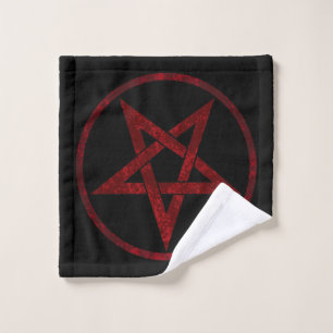 Red Devil Pentagram Bath Towel Set