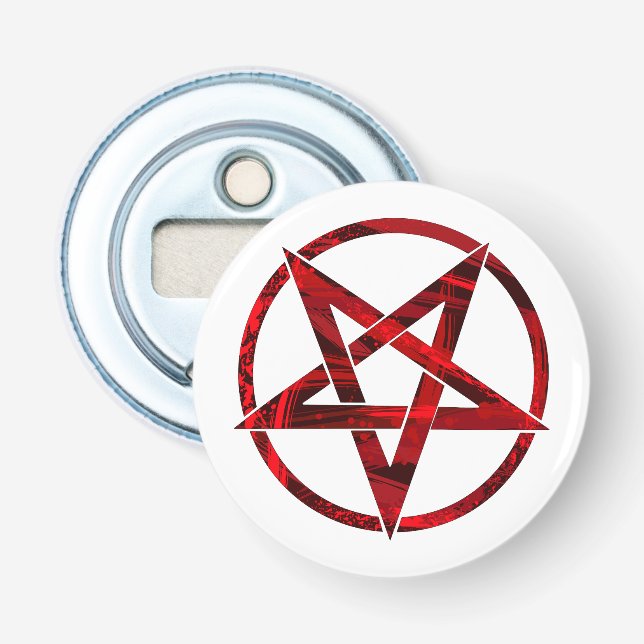 Red Devil Pentagram Bottle Opener (Front)