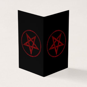 Red Devil Pentagram Business Card