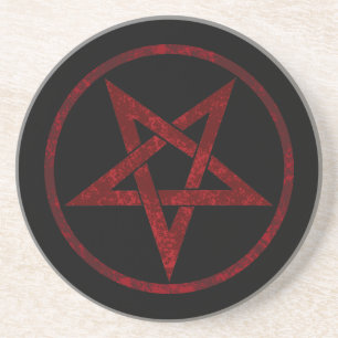 Red Devil Pentagram Coaster