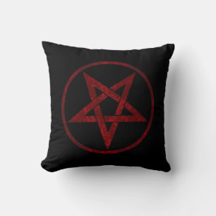 Red Devil Pentagram Cushion