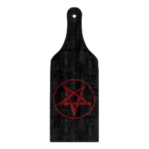 Red Devil Pentagram Cutting Board