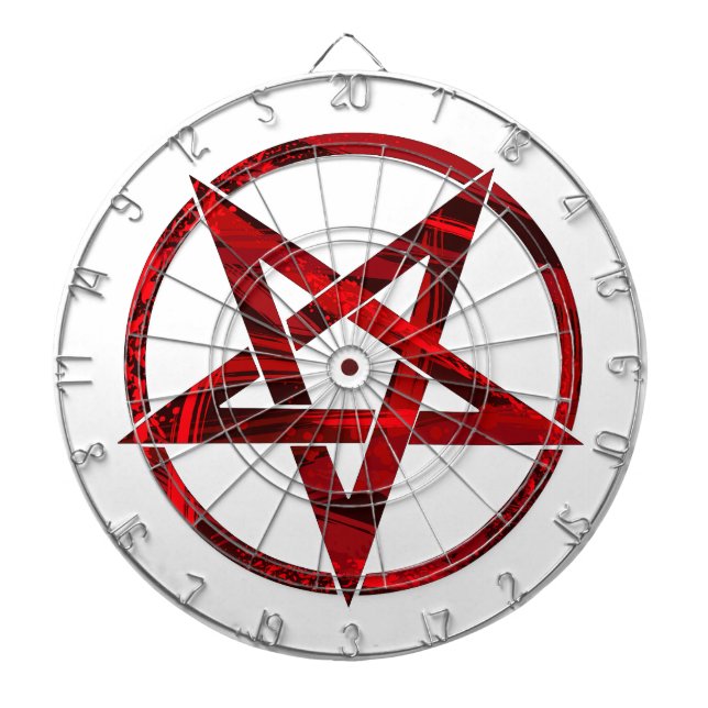 Red Devil Pentagram Dartboard (Front)