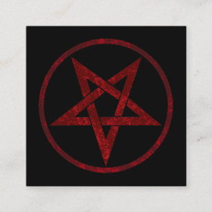 Red Devil Pentagram Discount Card