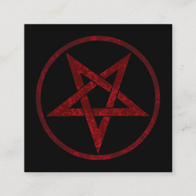 Red Devil Pentagram Discount Card (Front)