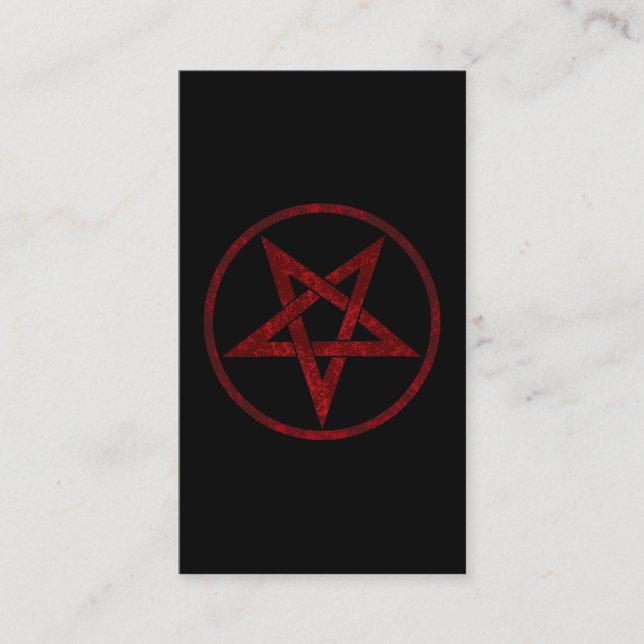 Red Devil Pentagram Discount Card (Front)