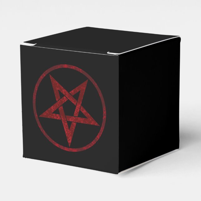 Red Devil Pentagram Favour Box (Front Side)