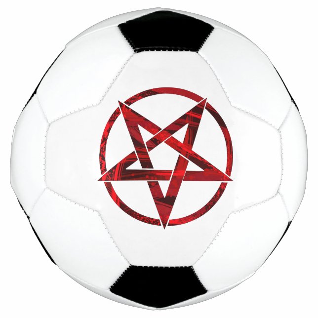 Red Devil Pentagram Football (Front)