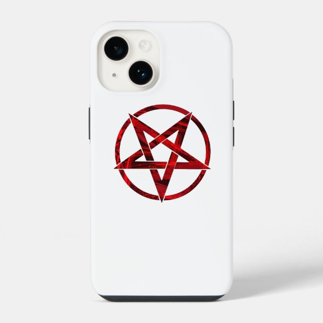 Red Devil Pentagram iPhone Case (Back)