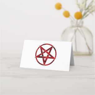 Red Devil Pentagram Loyalty Card