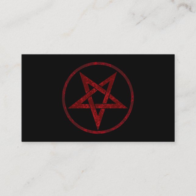 Red Devil Pentagram Loyalty Card (Front)