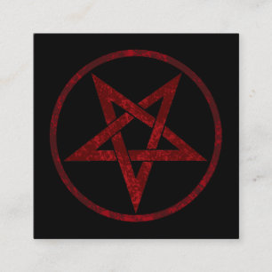 Red Devil Pentagram Loyalty Card