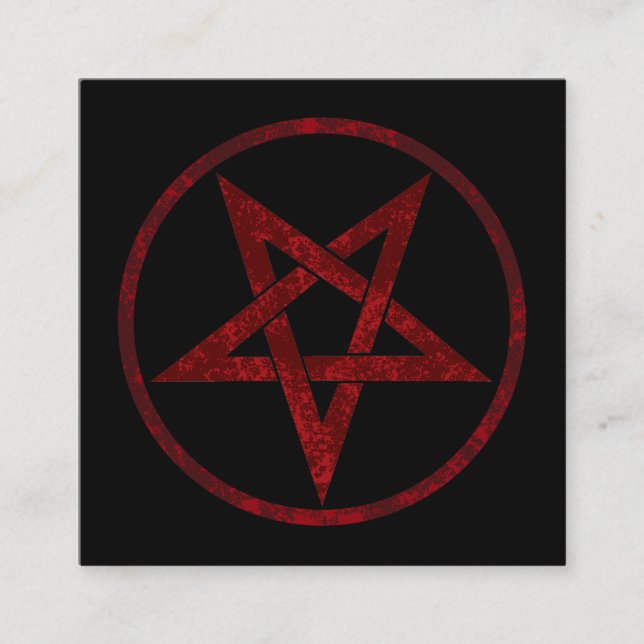 Red Devil Pentagram Loyalty Card (Front)