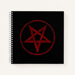 Red Devil Pentagram Notebook