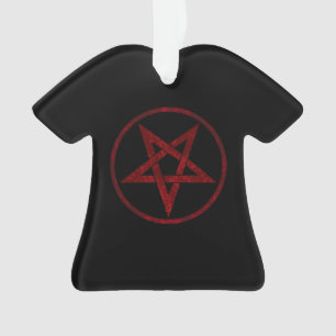 Red Devil Pentagram Ornament