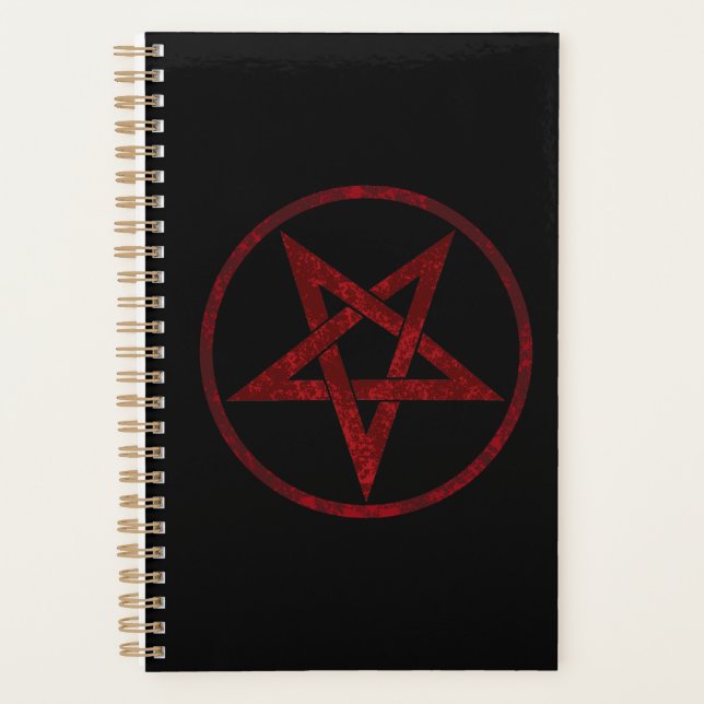Red Devil Pentagram Planner (Front)