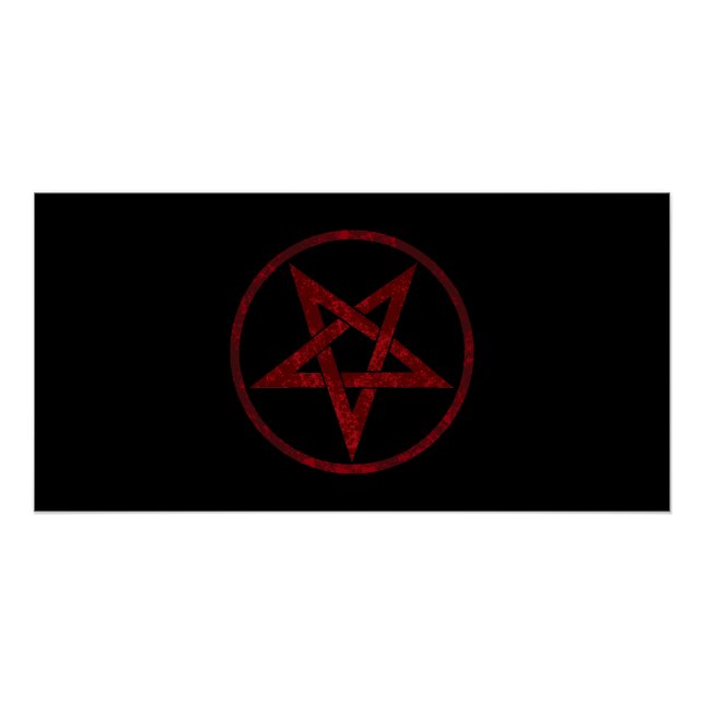Red Devil Pentagram Poster (Front)