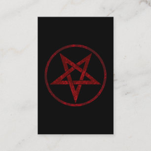 Red Devil Pentagram Referral Card