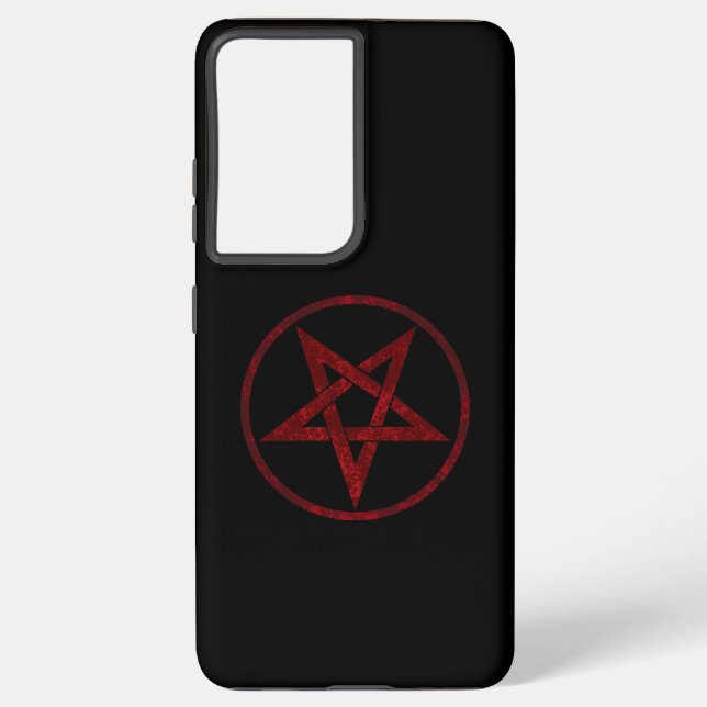Red Devil Pentagram Samsung Galaxy S21+ Case (Back)
