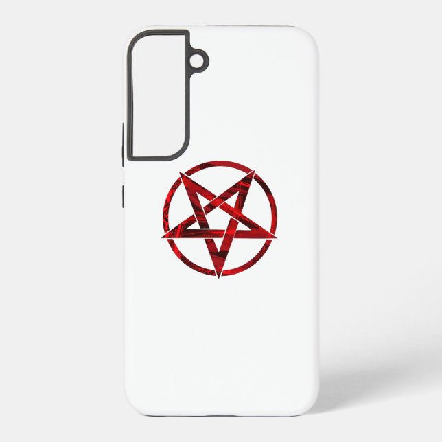 Red Devil Pentagram Samsung Galaxy S22+ Case (Back)