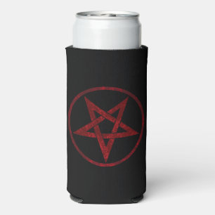 Red Devil Pentagram Seltzer Can Cooler