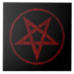 Red Devil Pentagram Tile