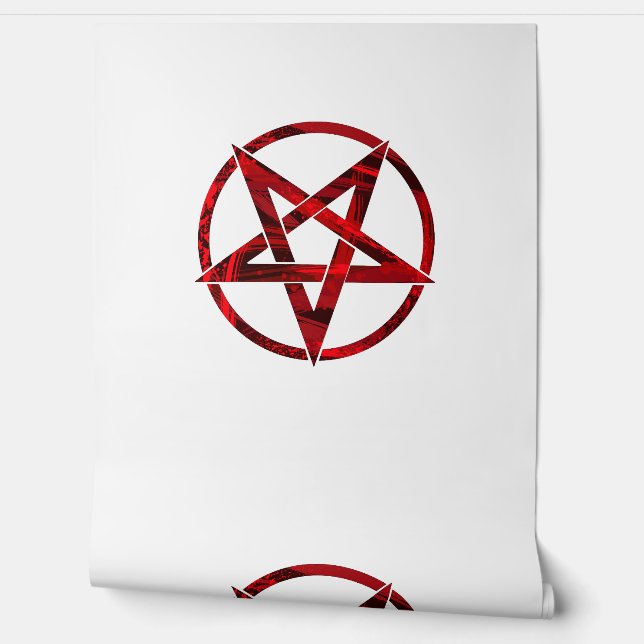 Red Devil Pentagram Wallpaper (Unrolling)