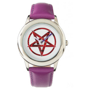Red Devil Pentagram Watch