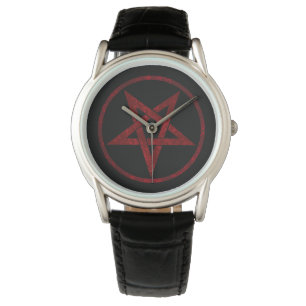 Red Devil Pentagram Watch
