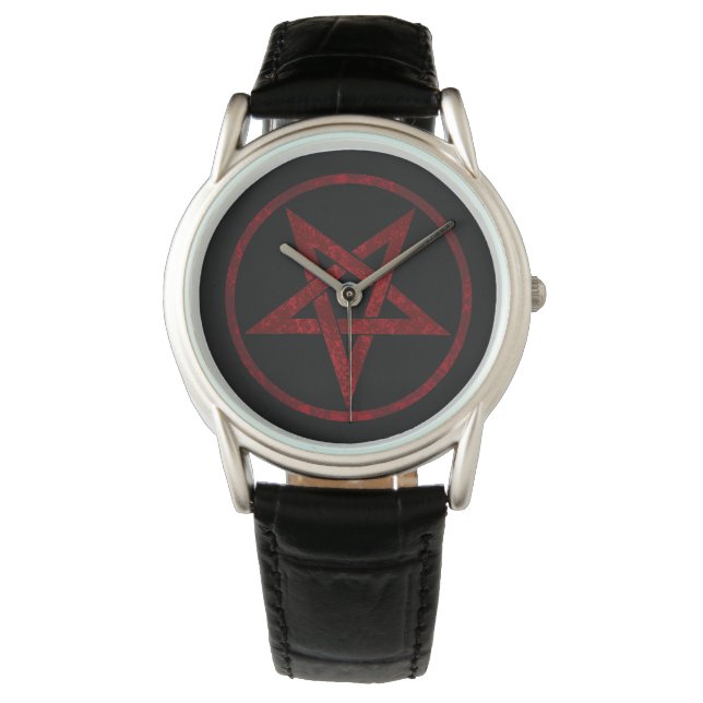 Red Devil Pentagram Watch (Front)
