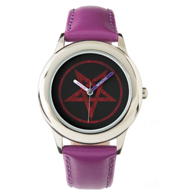Red Devil Pentagram Watch (Front)