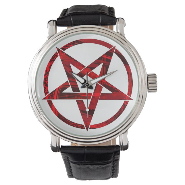 Red Devil Pentagram Watch (Front)