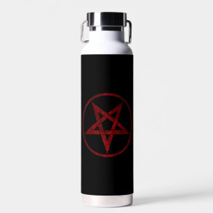 Red Devil Pentagram Water Bottle