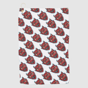 Red Devil Vintage Halloweenies Golf Towel