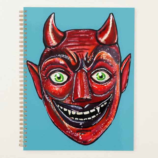Red Devil Vintage Halloweenies  Planner (Front)
