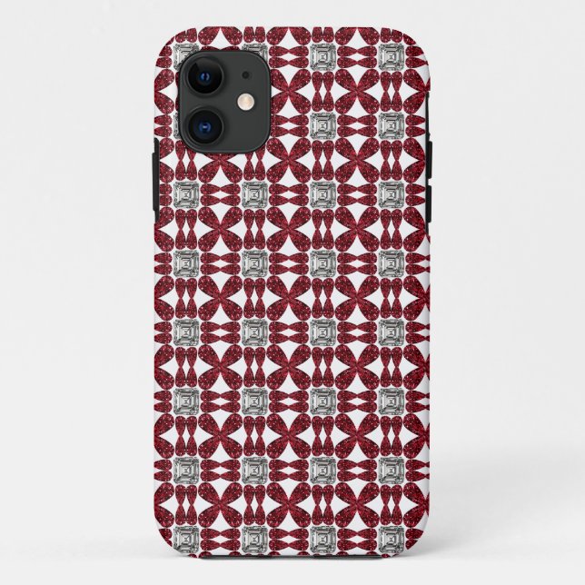 Red Diamond Art Case-Mate iPhone Case (Back)