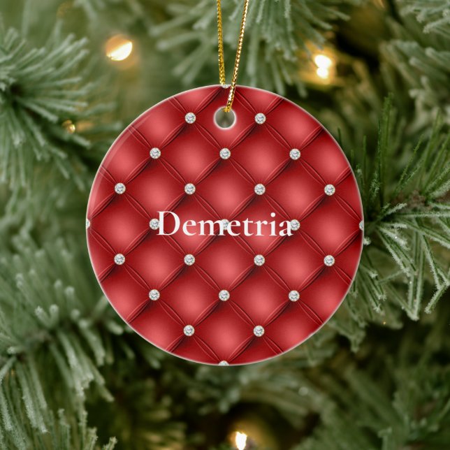 Red Diamond Ceramic Tree Decoration (Tree)