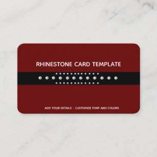 Red Diamond Designs - Rhinestone Business Card