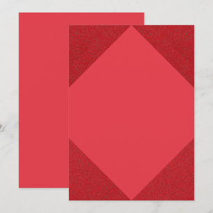 Red Diamond Edge Minimalist Invite – Customisable