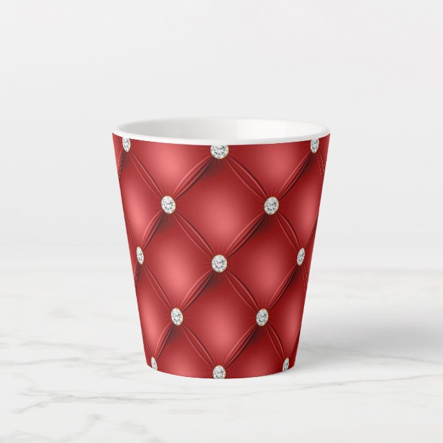 Red Diamond Latte Mug (Front)