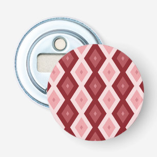 Red diamond pattern bottle opener