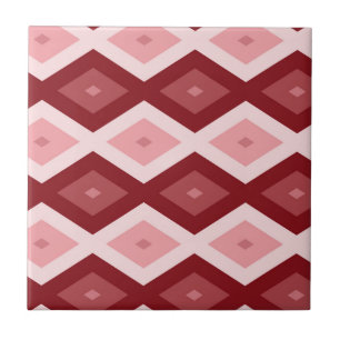 Red diamond pattern tile